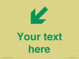 Custom Safe Condition inverse: Green Down left right arrow